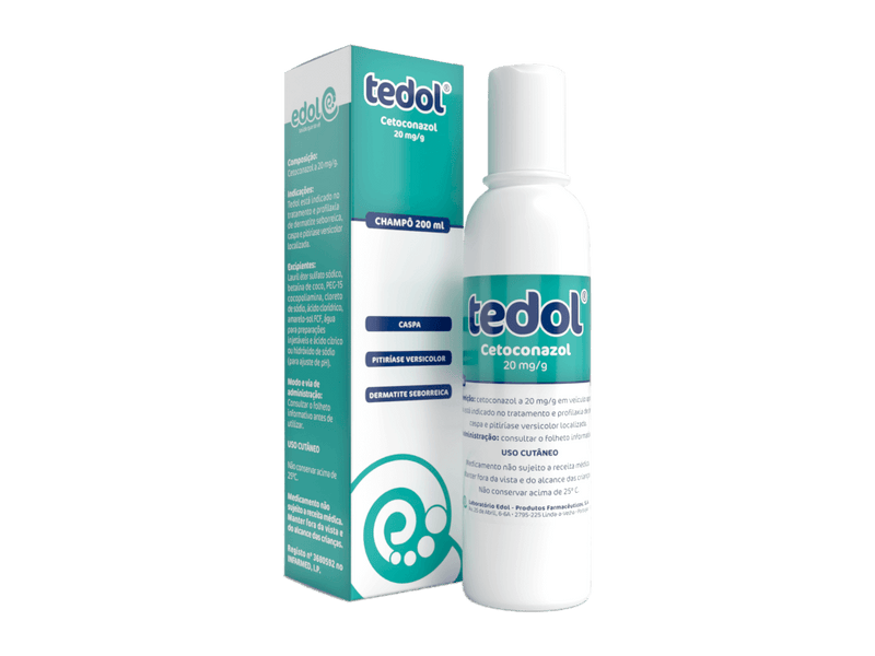 Tedol 20mg/ml Cetoconazol Champô