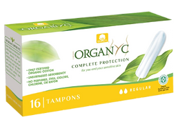 Organyc Tampão Regular s/Aplicador x16