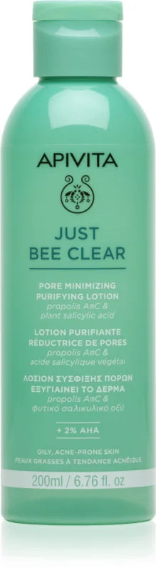Apivita Just Bee Clear Loção Purificante Minimizadora Poros 200ml