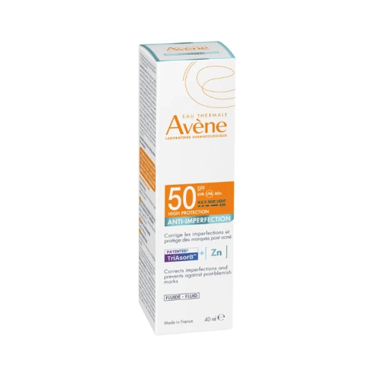 Avène Solar Fluido Anti-Imperfeições FPS50 40ml