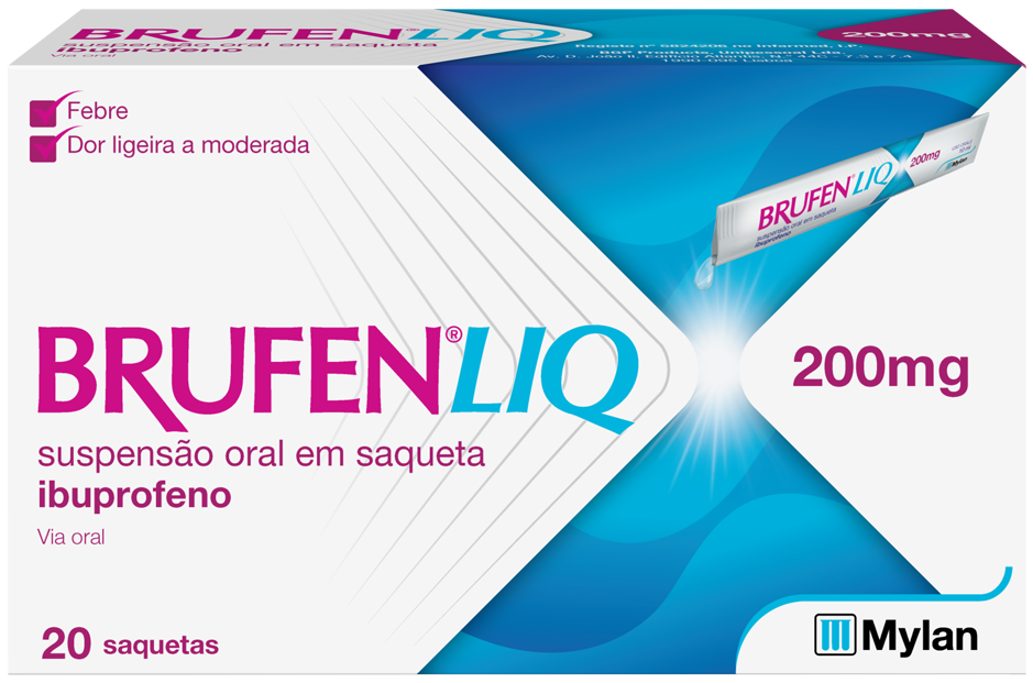 Brufen Liq 200 mg 20 Saquetas Solução Oral