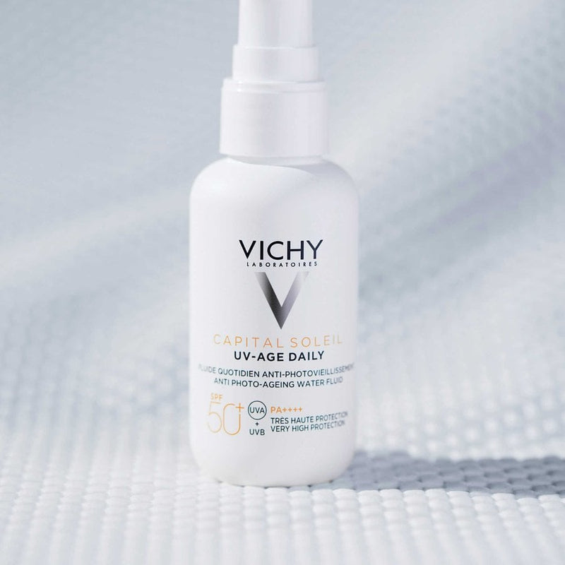Vichy Capital Soleil Solar UV-Age Daily Fluido Anti-Envelhecimento Rugas FPS50+ 40ml