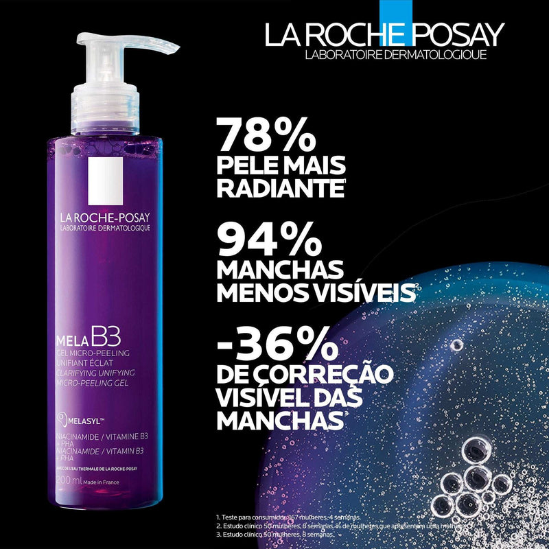 La Roche Posay Mela B3 Gel Limpeza Rosto Esfoliante Anti-Manchas 200ml