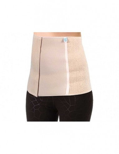 Faja abdominal tubular de algodón Prim con abertura frontal y cierre de velcro 983BG