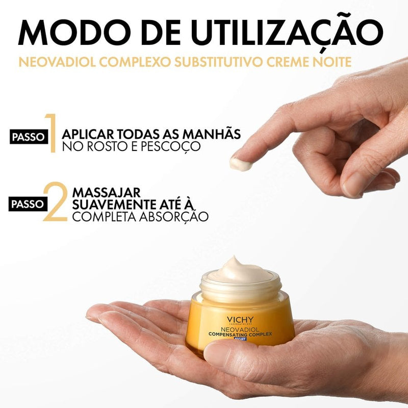 Vichy Neovadiol Complexo Substitutivo Creme Noite Redensificante Revitalizante 50ml