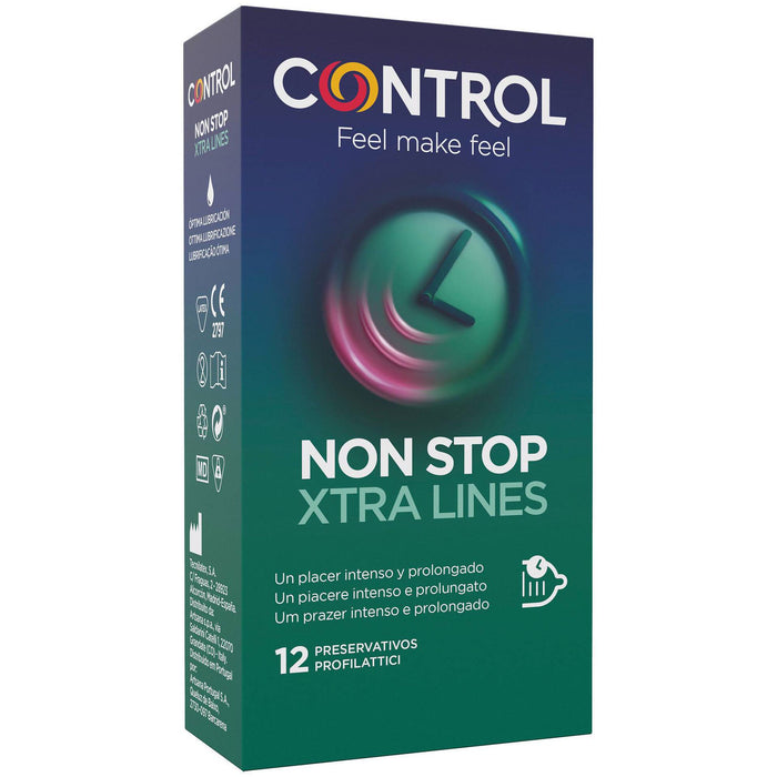 Control Non Stop Xtra Lines Preservativos 12 un