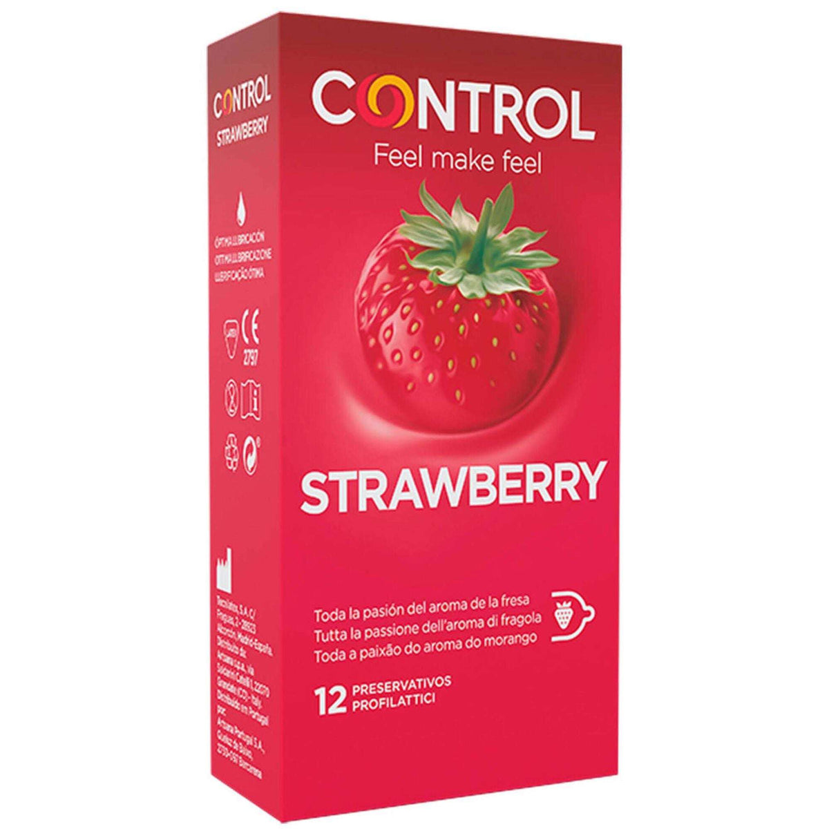 Control Strawberry Condoms 12 units | Farmácia 24