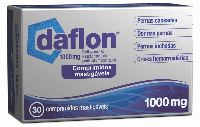Daflon 1000mg Comprimidos Mastigáveis x30