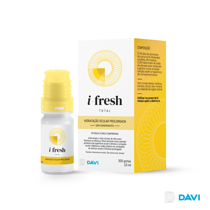 i-Fresh Total Solução Oftálmica Olho Seco Moderado Grave 10ml