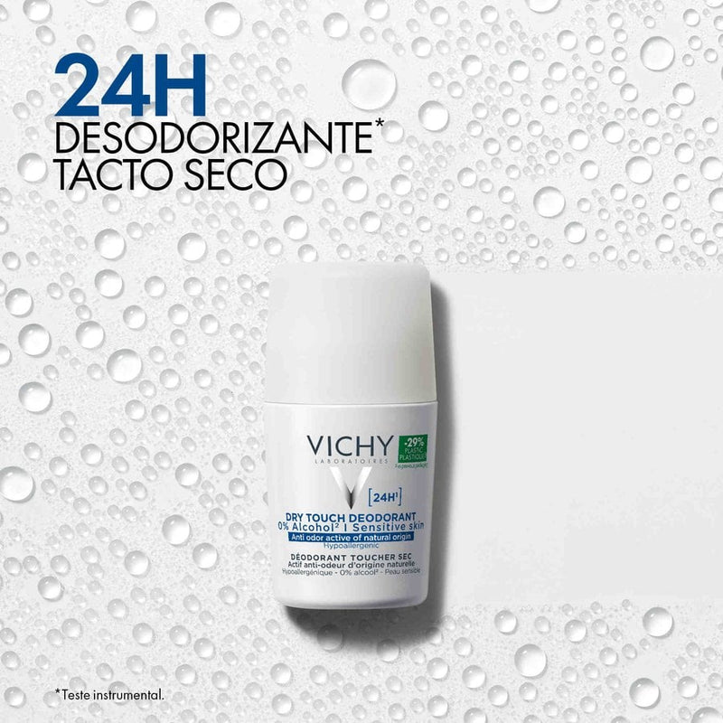 Vichy Desodorizante Roll-On Toque Seco Pele Sensível 24H 50ml