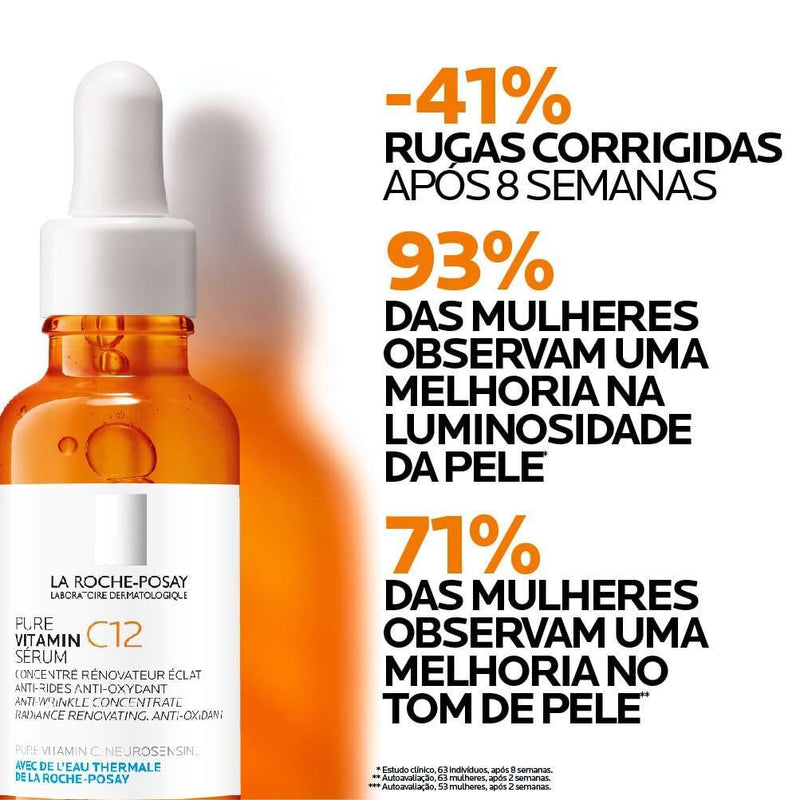 La Roche Posay Pure Vitamin C12 Sérum Antirrugas e Antioxidante 30ml