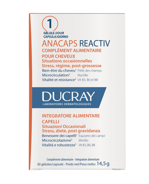 Ducray Anacaps Reactiv Cápsulas