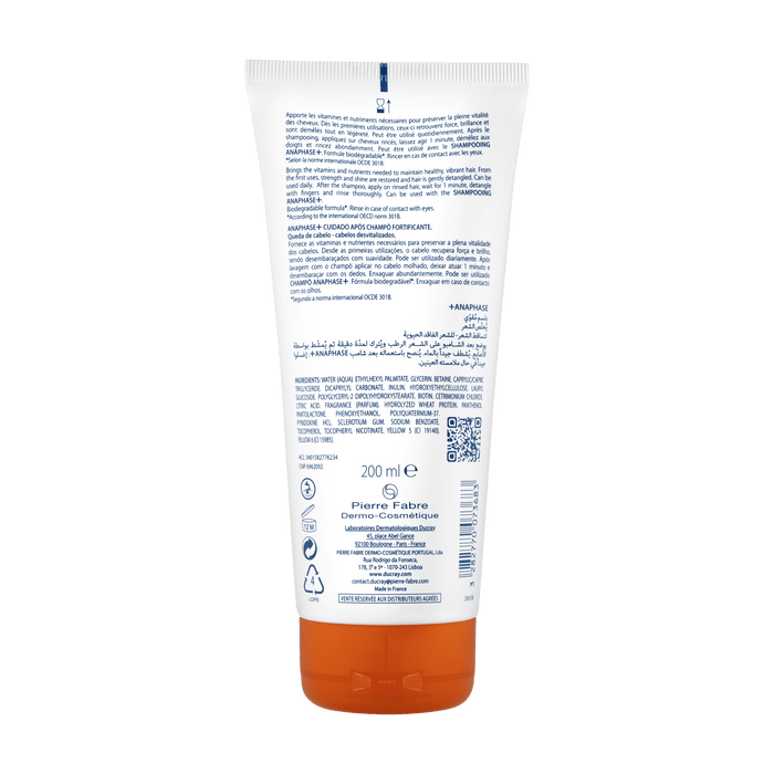 Ducray Anaphase+ Cuidado Após Champô Fortificante 200 ml