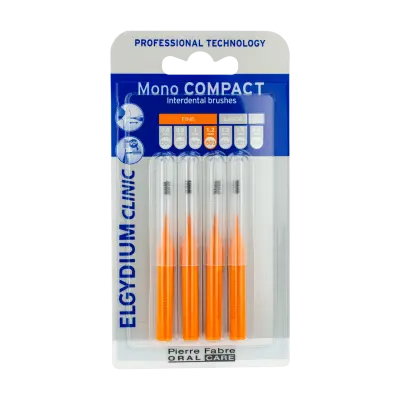 Elgydium Clinic Mono Compact Escovilhão Laranja x4 1,2mm (ISO 3)