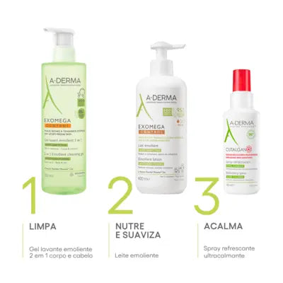 A-Derma Exomega Control Leite Emoliente 400ml