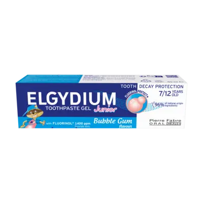 Elgydium Junior Gel Dentífrico Bubble Pastilha Elástica 7-12 anos 50ml