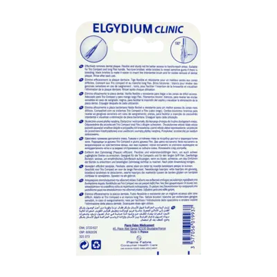 Elgydium Clinic Recarga Escovilhão Preto x3 0,6mm (ISO 0)