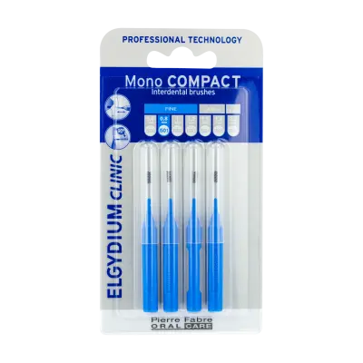 Elgydium Clinic Mono Compact Escovilhão Azul x4 0,8mm (ISO 1)