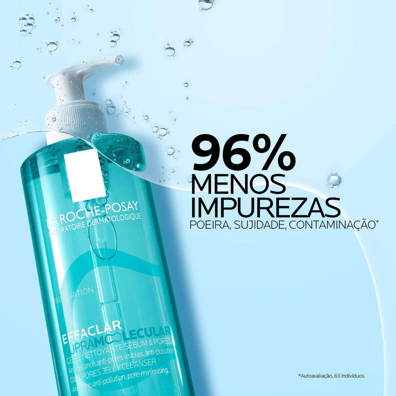 La Roche Posay Effaclar Supramolecular Gel Limpeza Pele Oleosa Poros Visíveis 400ml