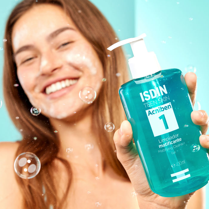 Isdin Teen Skin Acniben Gel Limpeza Matificante Rosto/Corpo 400ml