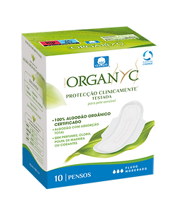 Organyc Penso Higiénico Moderado Saquetas x10