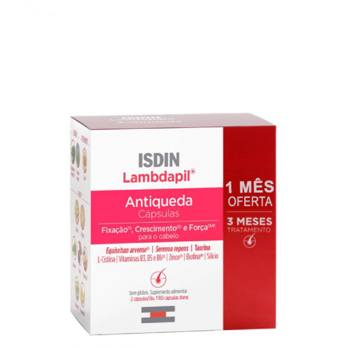 Isdin Lambdapil Suplemento Antiqueda 180 cáps. OFERTA 1 MÊS