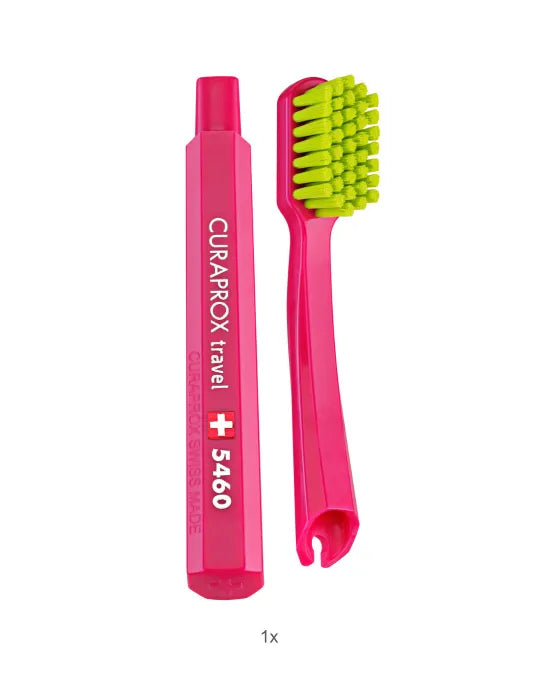 Curaprox Kit Viagem Azul Happiness Escova + Pasta + Escovilhão