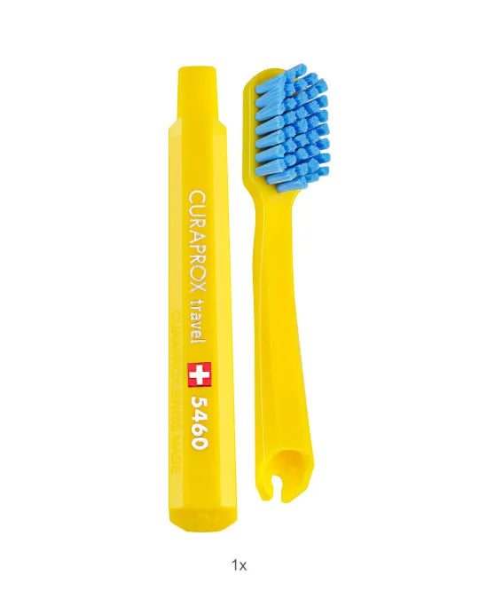 Curaprox Kit Viagem Rosa Claro Challenger Escova + Pasta + Escovilhão