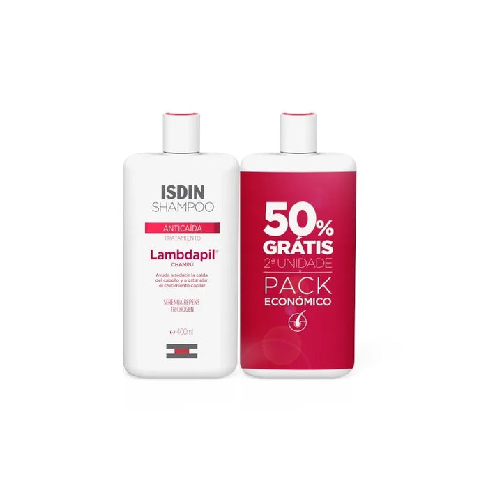 Isdin Lambdapil Champô Anti-Queda Duo 400ml -50% 2ª Unid.