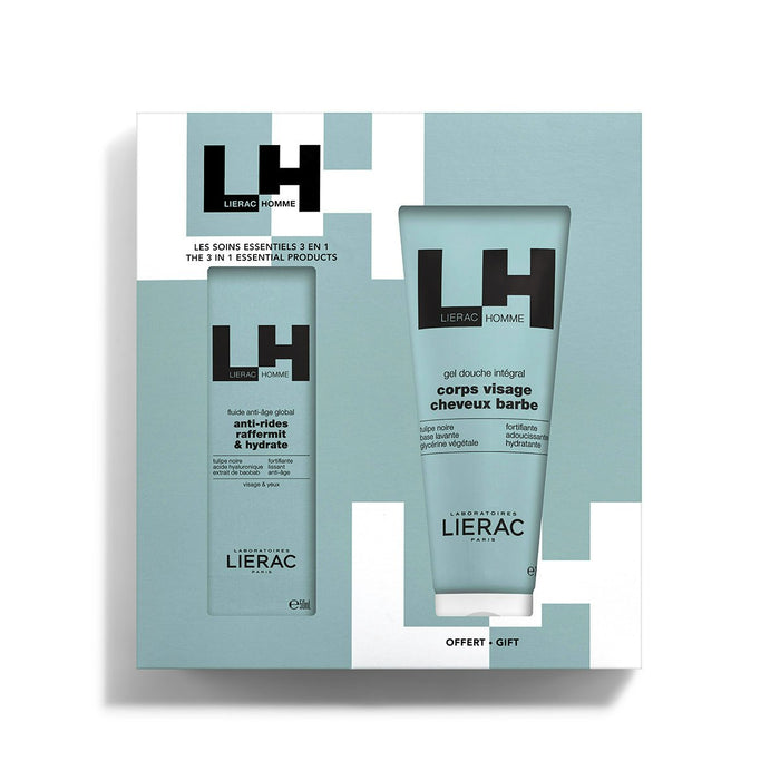 Lierac Homme Coffret Fluido Antienvelhecimento 50ml + Gel Duche 200ml OFERTA