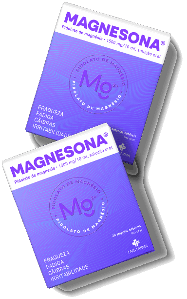 Magnesona Pidolato Magnésio 1500mg/10ml Fadiga Cãibras Músculos Ampolas x20