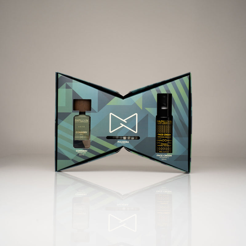 Papillon Coffret Homem Piccadilly Perfume Connery 30ml + Creme Rosto Vit.C 50ml