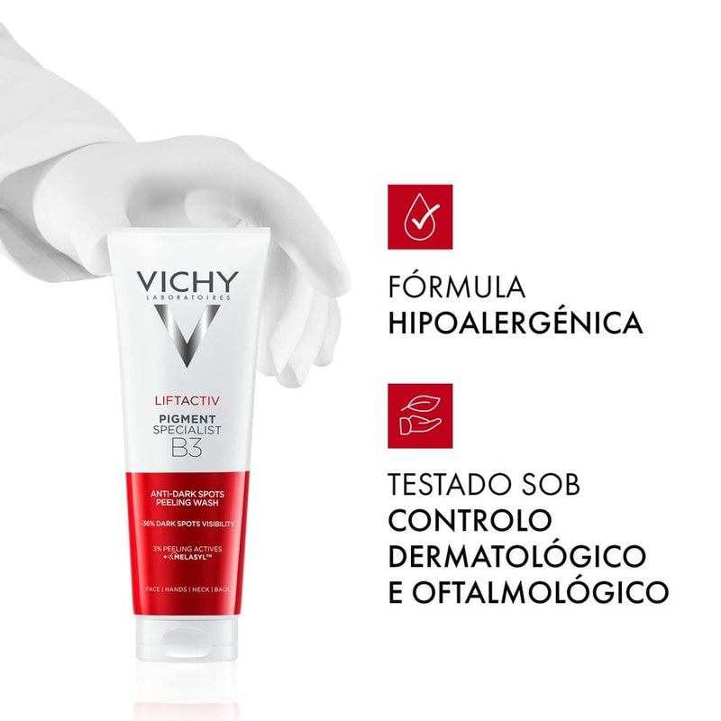 Vichy Pigment Specialist B3 Gel Limpeza Peeling Antimanchas 200ml