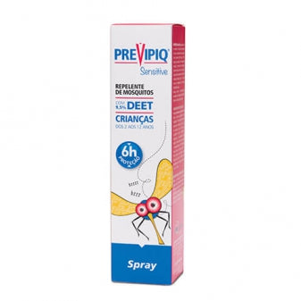 Previpiq Sensitive - Repelente de mosquitos en aerosol (9,5 % DEET, 75 ml)