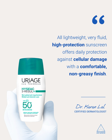 Uriage Hyséac 3-Regul+ Cuidado Global Anti-Imperfeições SPF50+ 40ml
