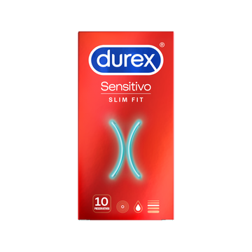 Durex Sensitivo Slim Fit Preservativos 10 un