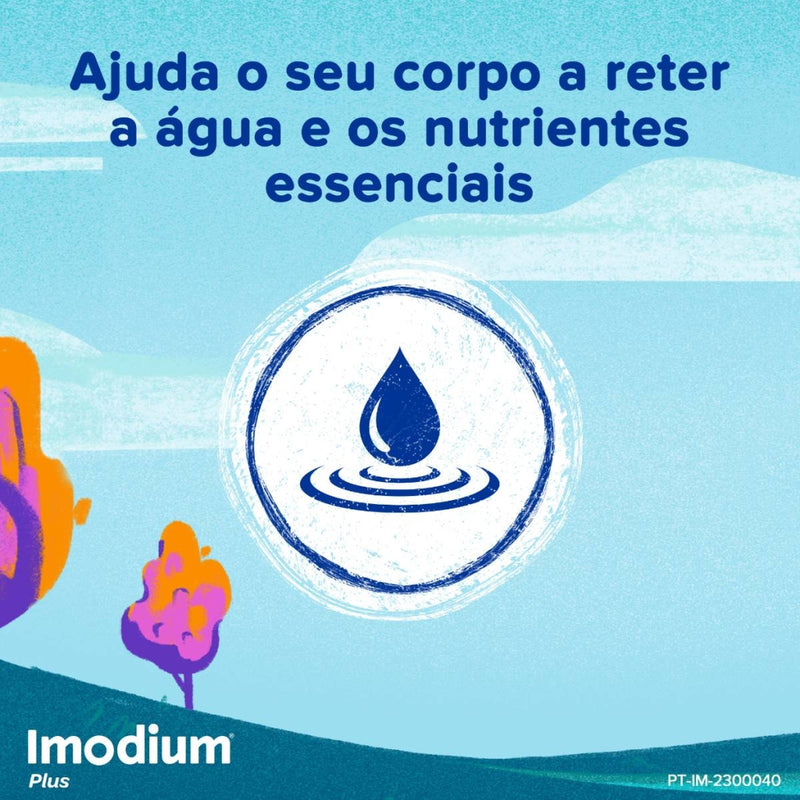 Imodium Plus 12 comprimidos.