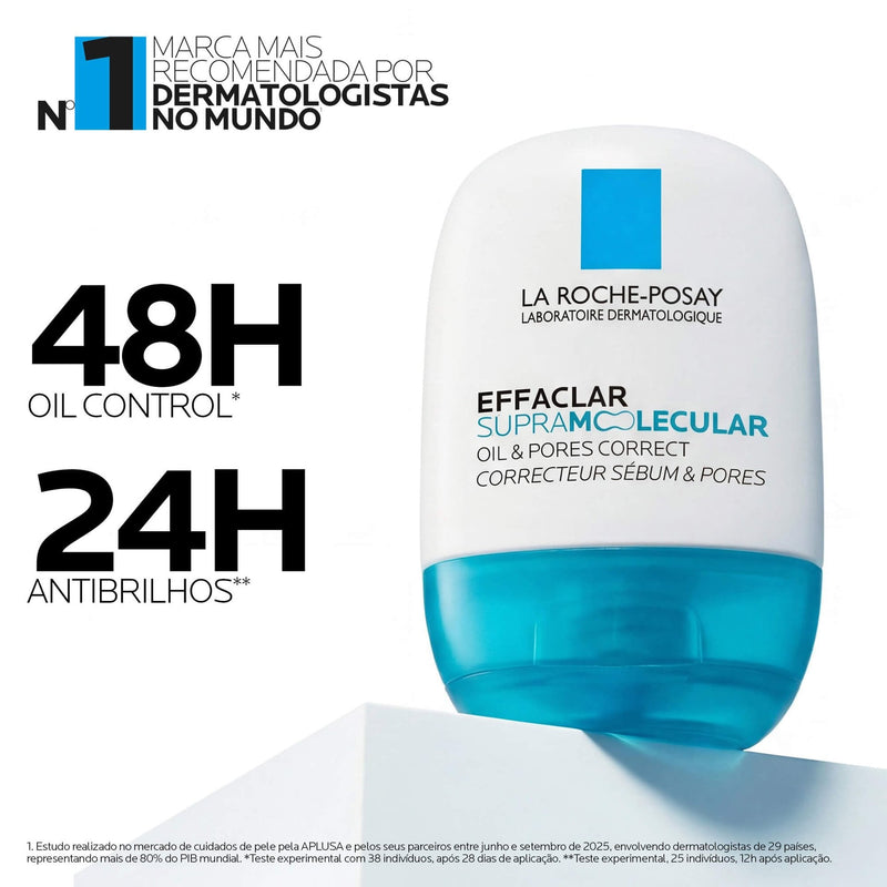 La Roche Posay Effaclar Supramolecular Corretor Sebo Poros Gel Pele Oleosa 40ml