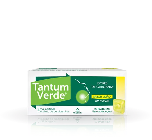 Tantum Verde S/Açúcar 3mg 20 Pastilhas