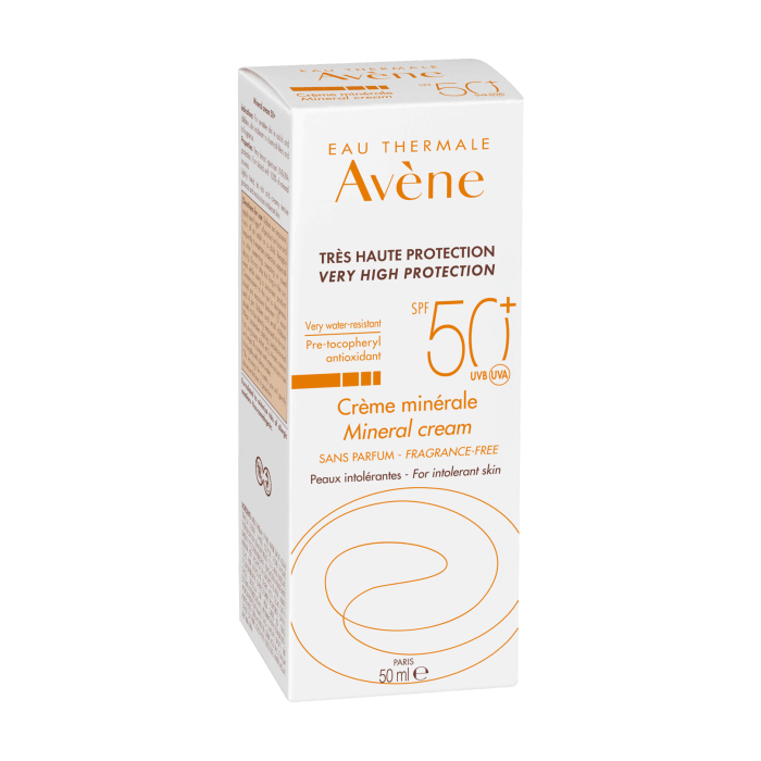 Avène Solar Creme Mineral SPF50+ 50 ml