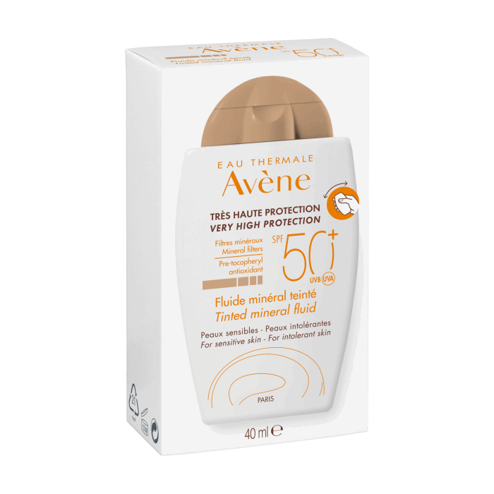 Avène Solar Fluído Mineral com Cor SPF50+ 40 ml