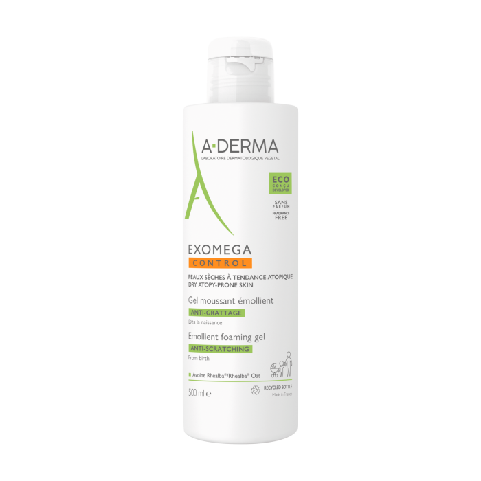 A-Derma Exomega Control Gel Espuma Lavagem 500ml