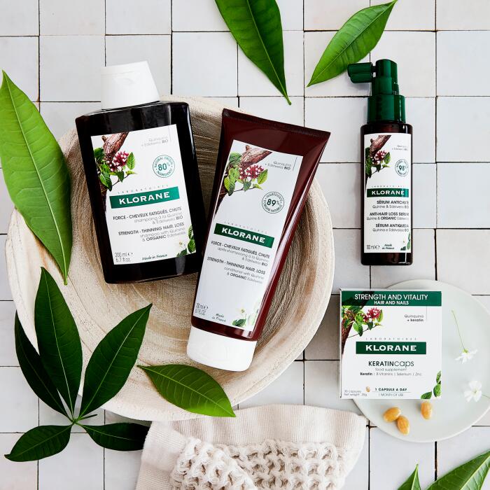 Klorane Quinina e Edelvaisse BIO Champô Antiqueda