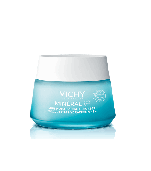 Vichy Minéral 89 Gel Sorbet Mate Hidratação 48h 50ml