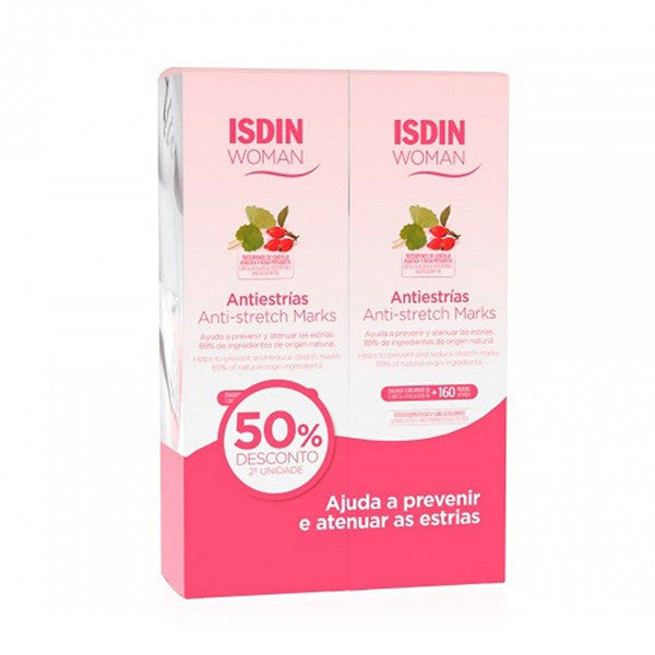 Isdin Woman Creme Anti-Estrias 2x250 ml PACK Duo -50% Desc. 2ª Unid.