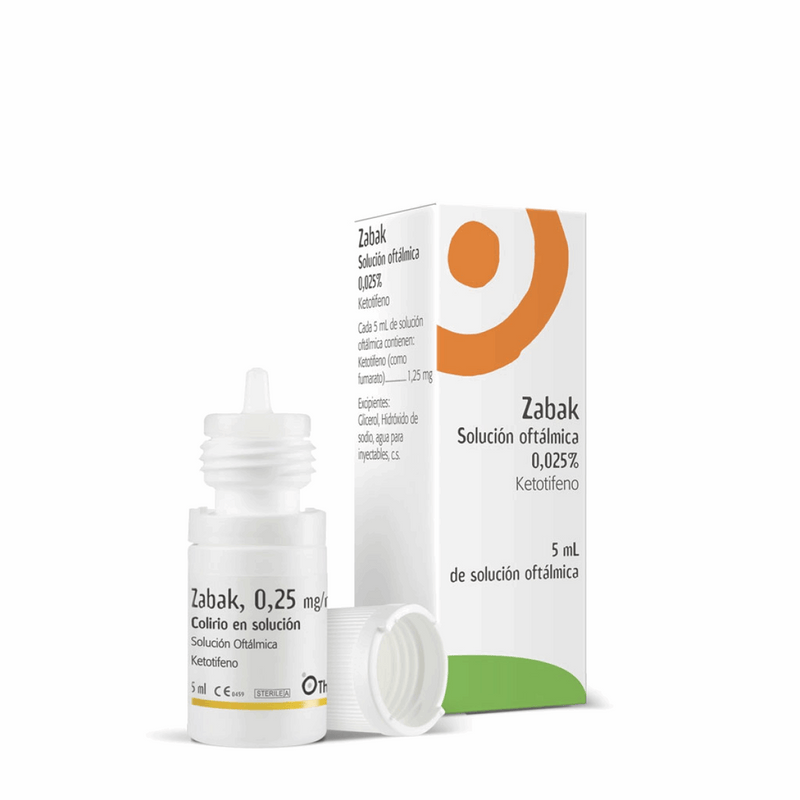 Théa Zabak Colírio 0.25mg/ml Alergia e Comichão Frasco Conta-Gotas 5ml