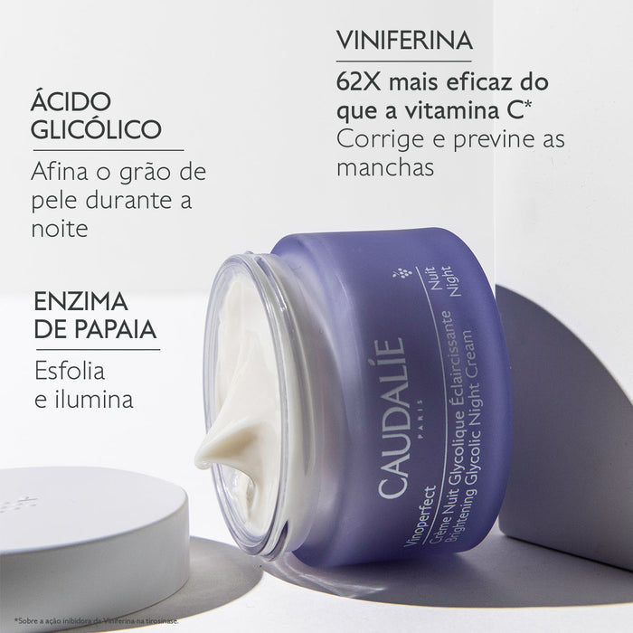 Caudalie Vinoperfect Creme de Noite Glicólico Antimanchas 50ml