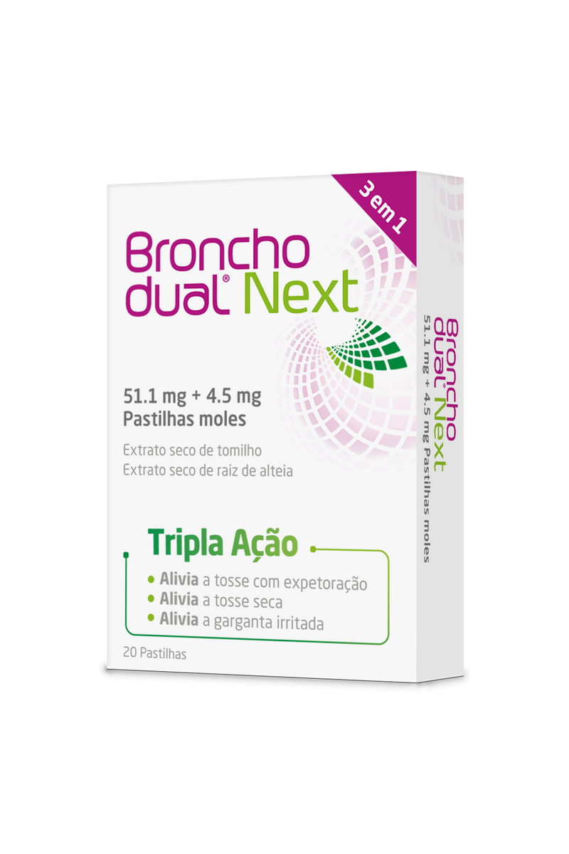 Bronchodual Next 20 Pastilhas