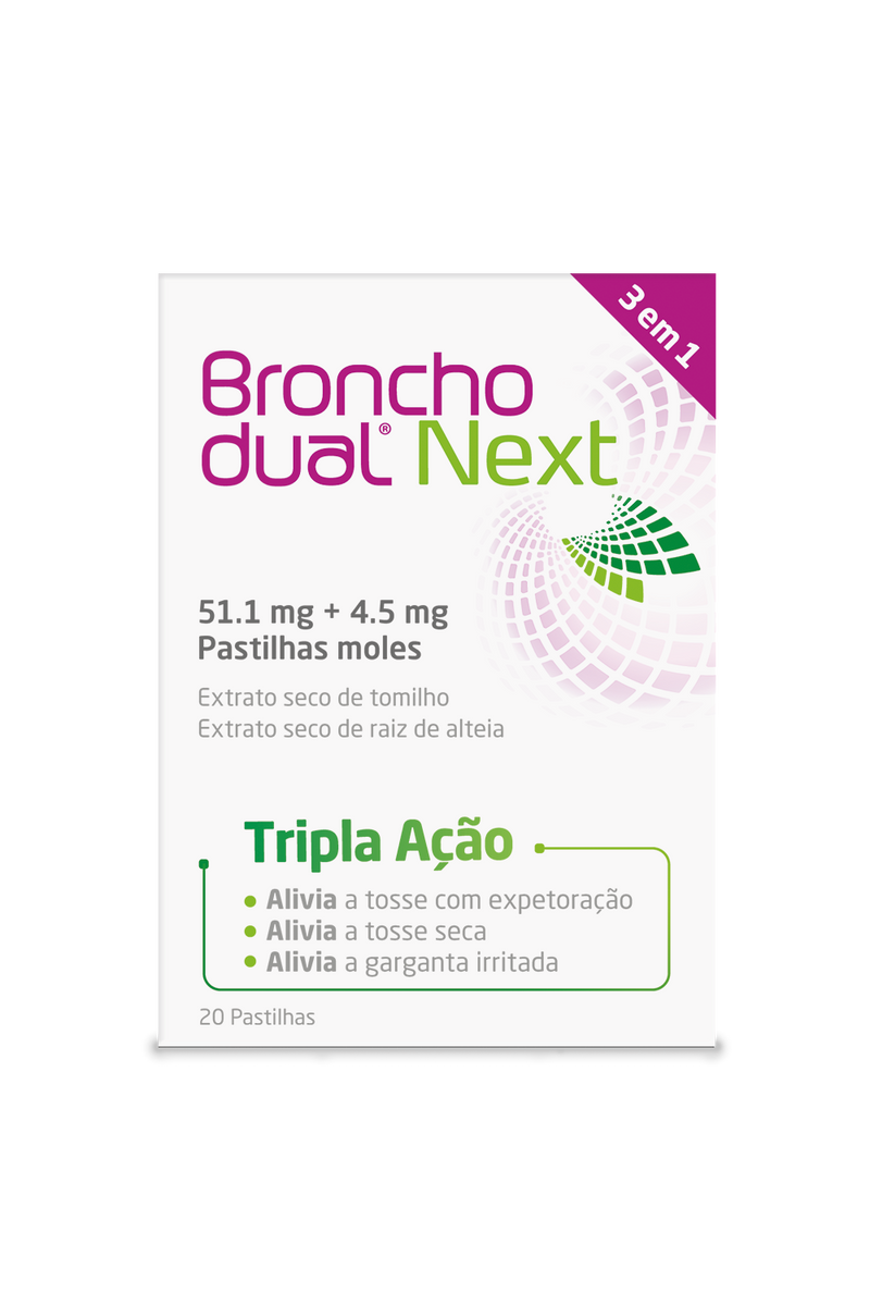 Bronchodual Next 20 Pastilhas