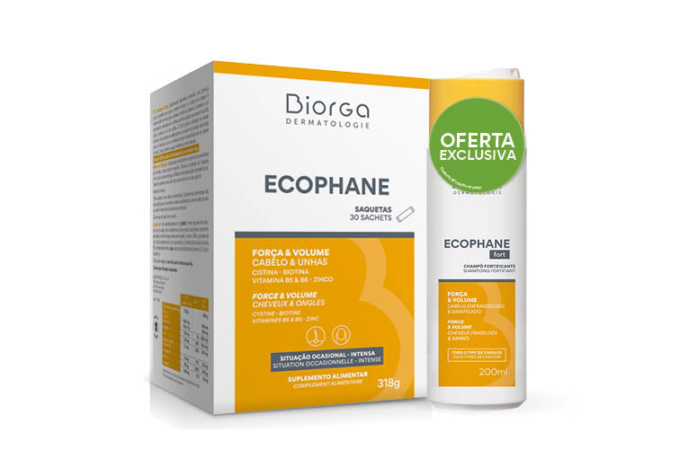 Ecophane Fort Pó 30 Saquetas Promo Oferta Champô 200ml